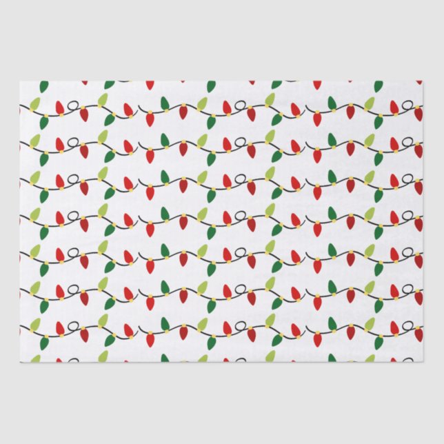 Papel De Seda Navidades String Lights Holiday (Anverso)