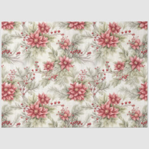 Papel De Seda Navidades Tartán Floral Design Series #20