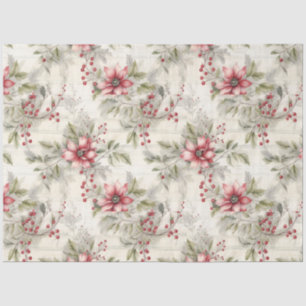 Papel De Seda Navidades Tartán Floral Design Series #7