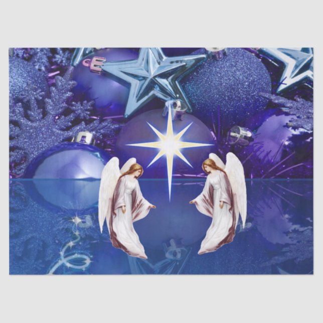 Papel De Seda Navidades Tissue Paper, Angel (Anverso)