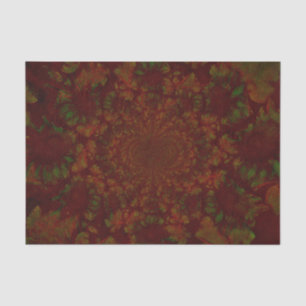 Papel De Seda Navidades Verde Rojo Festividad Floral Elegante