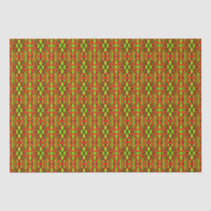Papel De Seda Navidades verdes de color marrón rojo Deco Patrón