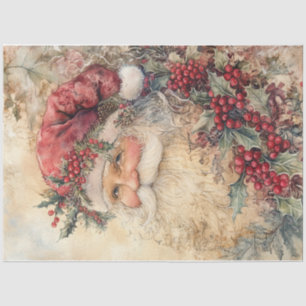 Papel De Seda Navidades victorianos de la época Santa