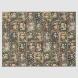 Papel De Seda Navidades victorianos y el colegio Retro Santa