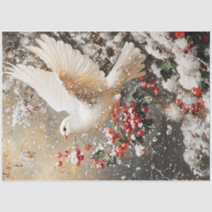 Papel De Seda Navidades White Dove