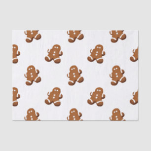 Papel de seda navideño de jengibre