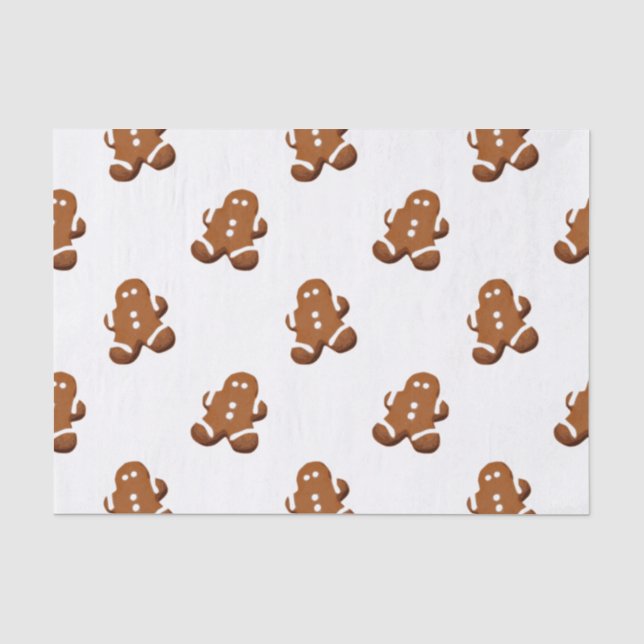 Papel de seda navideño de jengibre (Anverso)