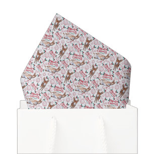 Papel de seda navideño para burro caprichoso