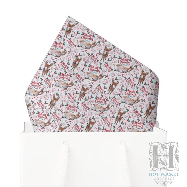 Papel de seda navideño para burro caprichoso (Subido por el creador)