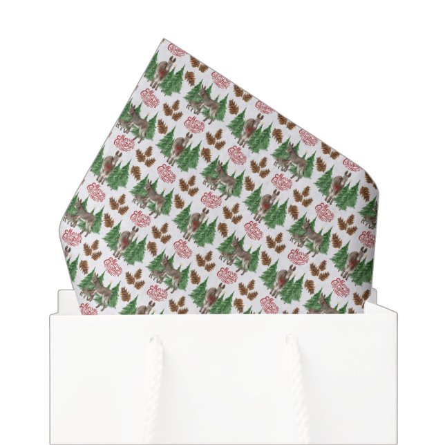 Papel de seda navideño para burro rústico (Subido por el creador)