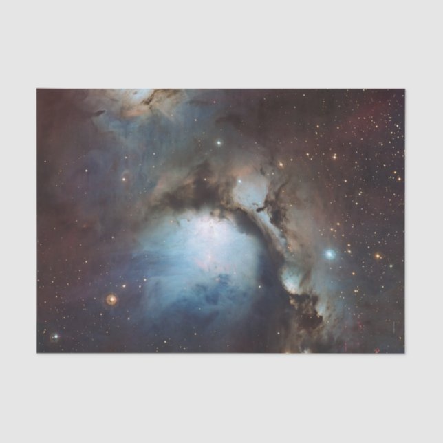 Papel De Seda Nebula Orion Astronomía estrellas del cielo beige  (Anverso)