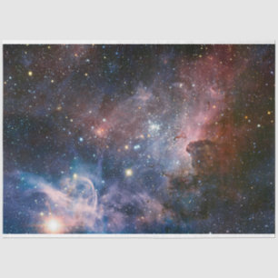 Papel De Seda Nebulosa Carina Rojo & Azul Telescopio Hubble