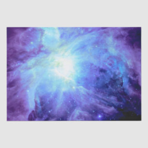 Papel De Seda Nebulosa de Orión Azul Lavanda Periwinkle