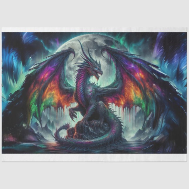 Papel De Seda Nebulosa Dragon (Anverso)