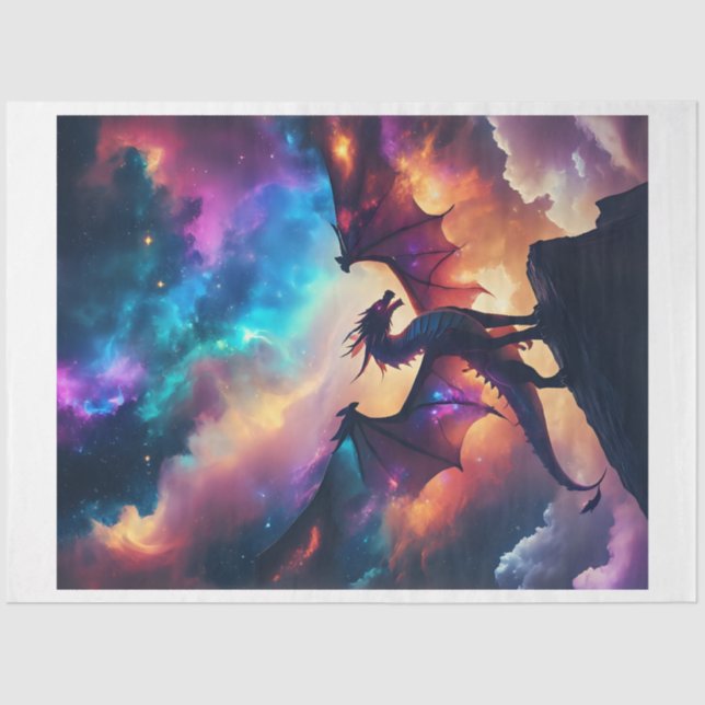 Papel De Seda Nebulosa Dragon (Anverso)