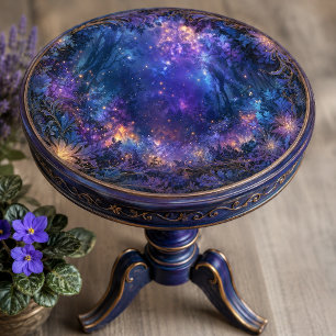 Papel De Seda Nebulosa Indigo Brillante Bosque Caprichoso