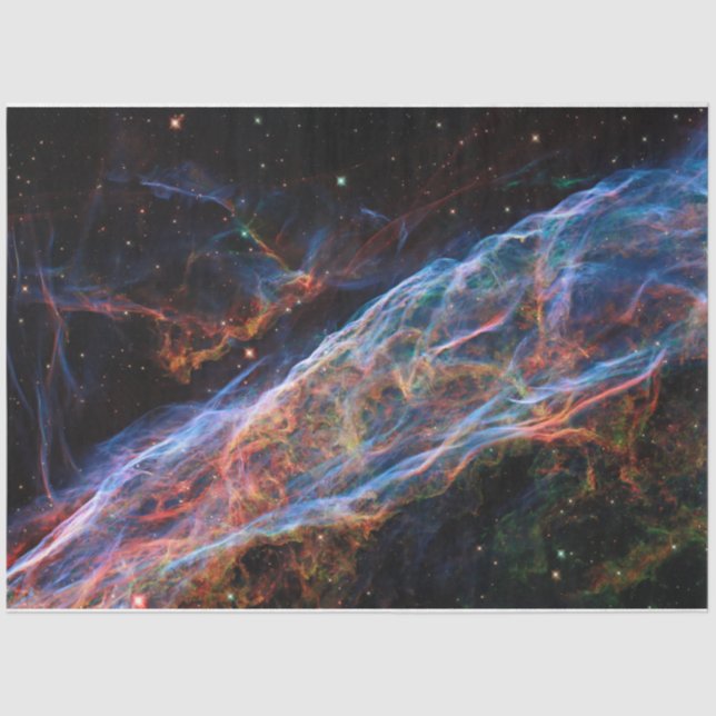 Papel De Seda Nebulosa Veil Supernova remite telescopio Hubble (Anverso)