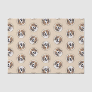 Papel De Seda Nederlandse Kooikerhondje Pintura de arte de perro