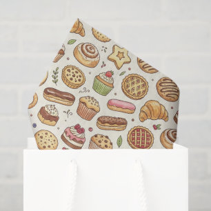 Papel De Seda Negocio de galletas de panadería, pastel y postre