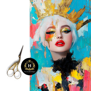 Papel De Seda Negrita Feminist Gold Crown Decoup