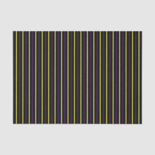 Papel De Seda Negro con franjas amarillas y violetas