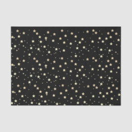Papel De Seda Negro de las estrellas