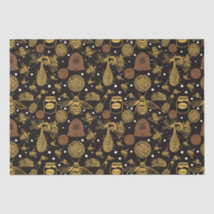 Papel De Seda Negro de miel de abejorro