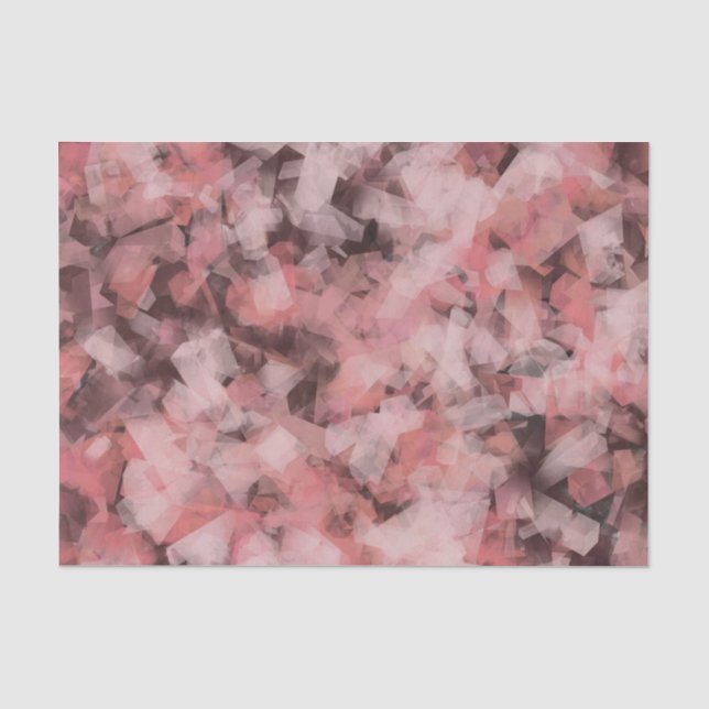 Papel De Seda Negro Gris Rosa Blanco Moderno Geométrico Abstract (Anverso)