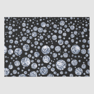 Papel De Seda Negro plateado de cristal metálico