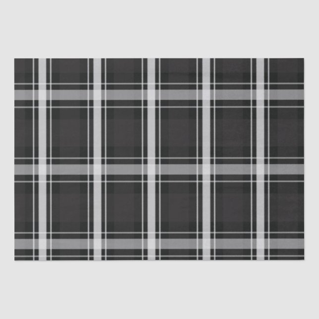 Papel De Seda Negro y gris (Anverso)