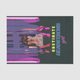 Papel De Seda Neon Cyberpunk Obstinate Headstrong Chica