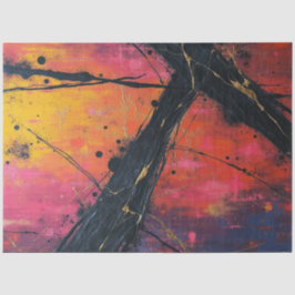 Papel De Seda Neon Shatter: Desconexión de flujo abstracto fract