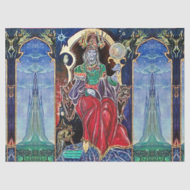 Papel De Seda NEUROMANCER Rey Mágico,Fantasía (Anverso)