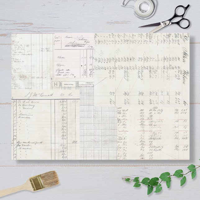 Papel De Seda Neutral Ledgers Design (Subido por el creador)