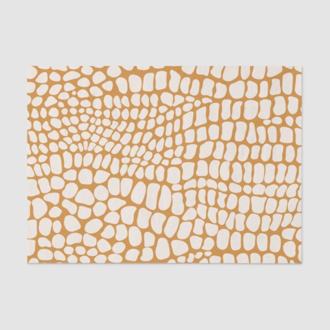 Papel De Seda Neutral Snake Skin Print Decoupage (Anverso)