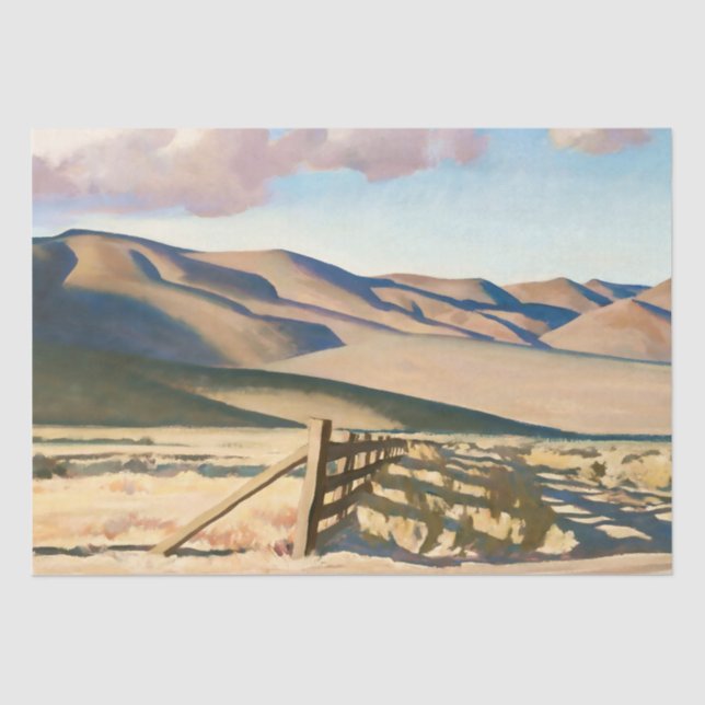 Papel De Seda "Nevada Hills" por Maynard Dixon (Anverso)