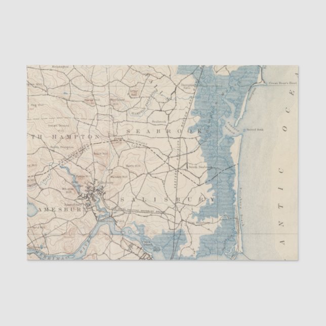 Papel De Seda Newburyport, Massachusetts (Anverso)