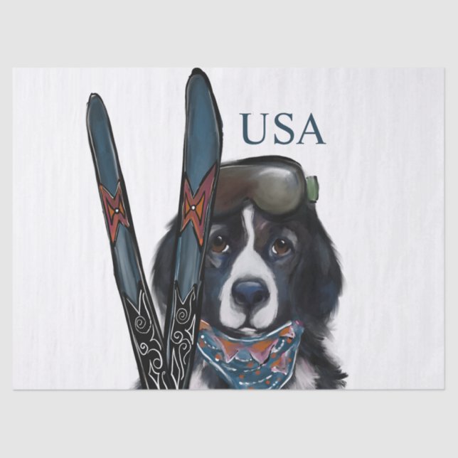 PAPEL DE SEDA NEWFOUNDLAND DOG  (Anverso)