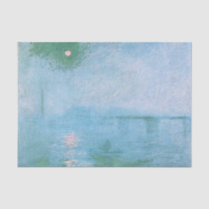 Papel De Seda Niebla en el Támesis (por Claude Monet)