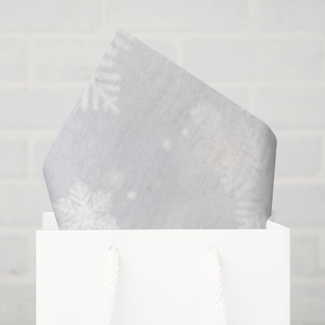 Papel De Seda Nieve de acuarela vacaciones  (Bolsa de regalo)