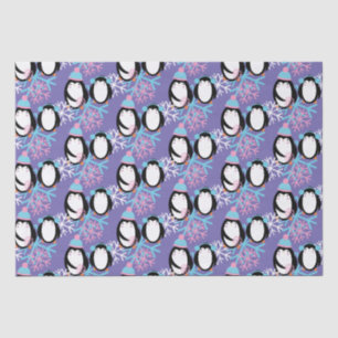 Papel De Seda Nieve de Pingüinos Adorables Caprichosa