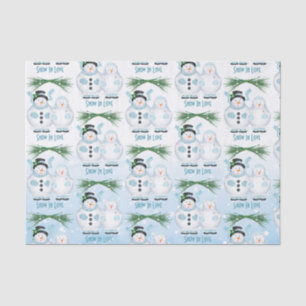 Papel De Seda Nieve en amor Boda De Invierno