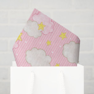 Papel De Seda Niñas Cielo Rosa