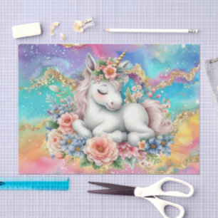 Papel De Seda Niñas lindas decoupage de unicornio bebé