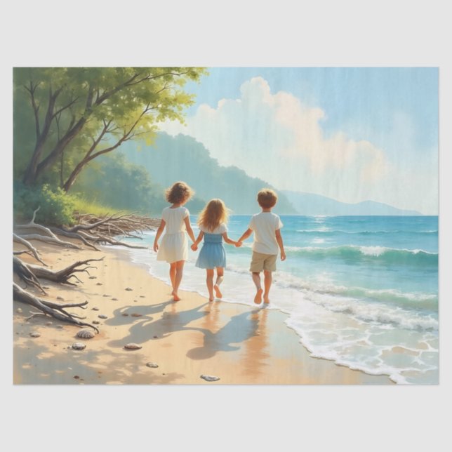 Papel De Seda Niñez costera (Anverso)