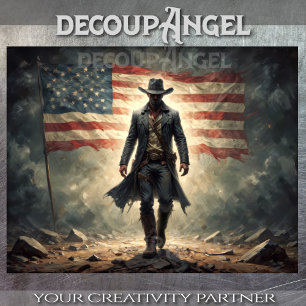 Papel De Seda Niño Americano Patriótico - Desnudo -