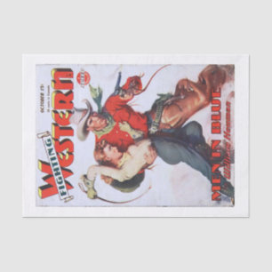 Papel De Seda Niño Chica occidental de la década de 1950