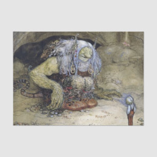 Papel De Seda “Niño con trol” de John Bauer