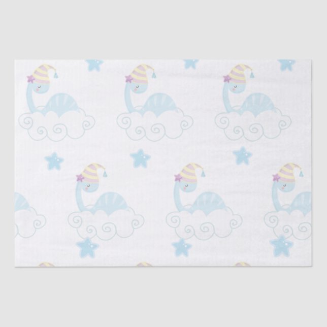 Papel De Seda Niño Dinosaurio durmiendo (Anverso)