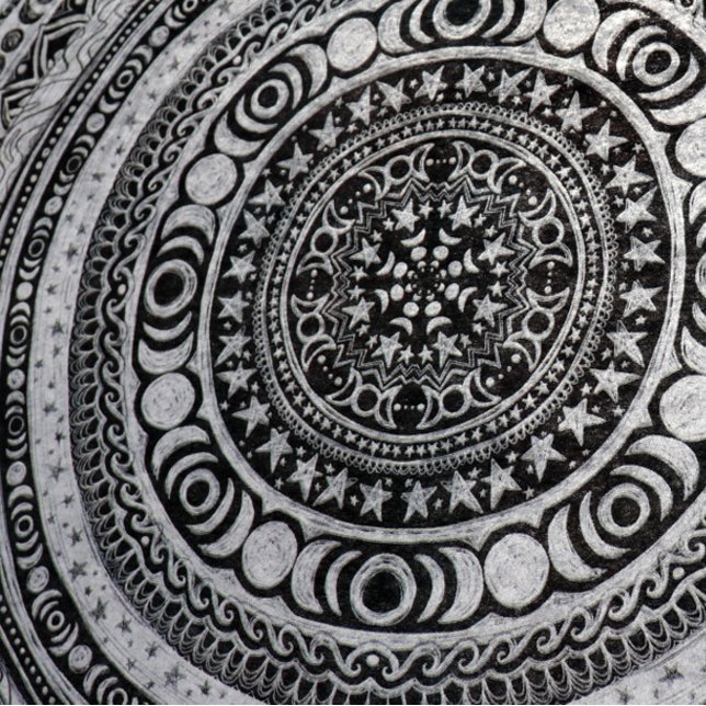Papel De Seda Niño Moon Mandala Triple Bruja Luna (Subido por el creador)